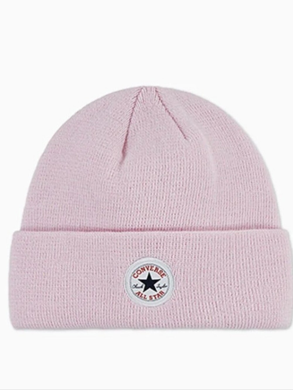 Converse Chuck Taylor All Star Patch Cuffed Beanie Hat- Pink Frosting